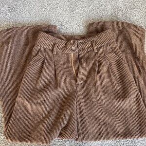 Cider Brown Herringbone Pants